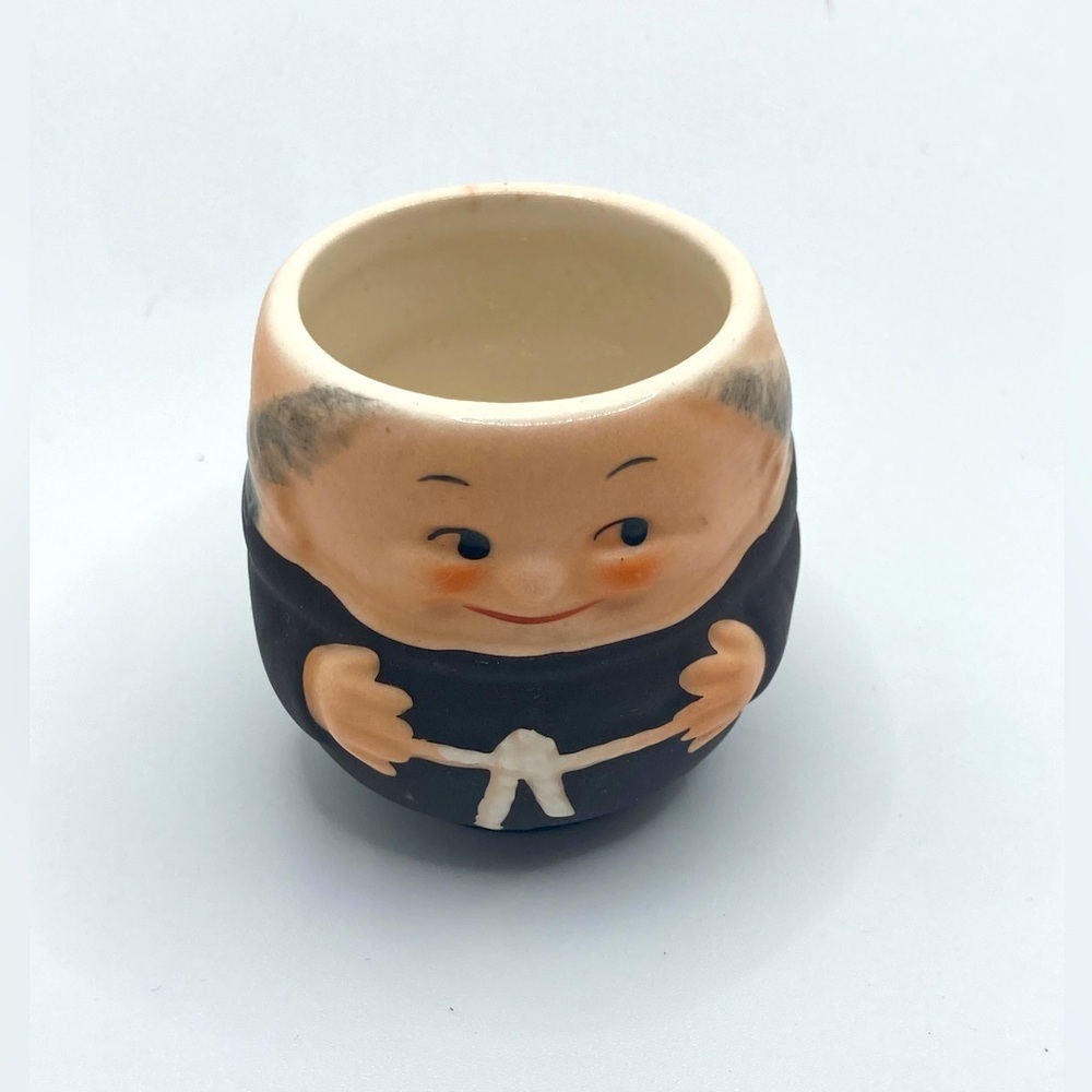 Vtg Goebel Friar Tuck Monk Egg Cup Holder West Germany 2”